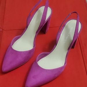 Marc Fisher Pink Pointed Toe Sling back Pumps
